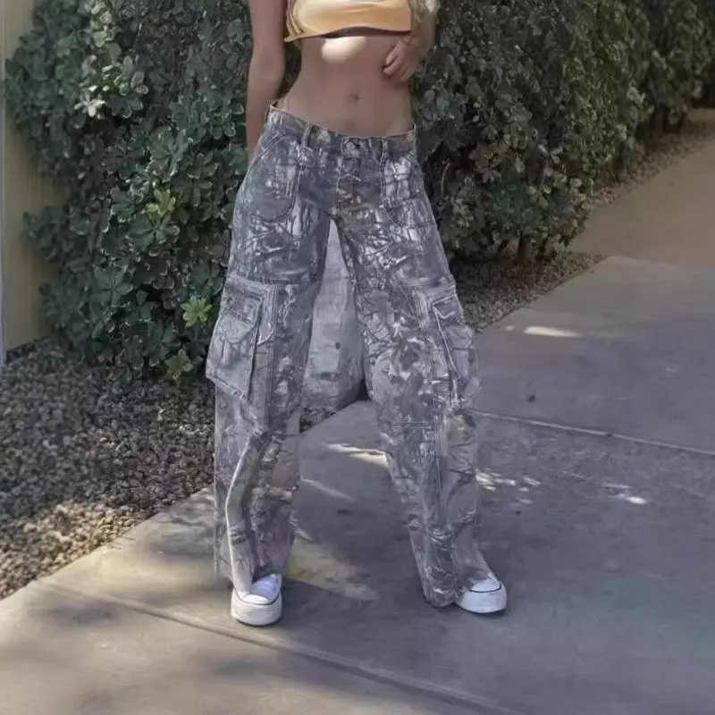 Fashionable Straight Leg Jeans-1