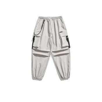 Solid Color Knee Double Pleated Casual Pants