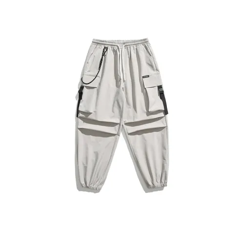Solid Color Knee Double Pleated Casual Pants