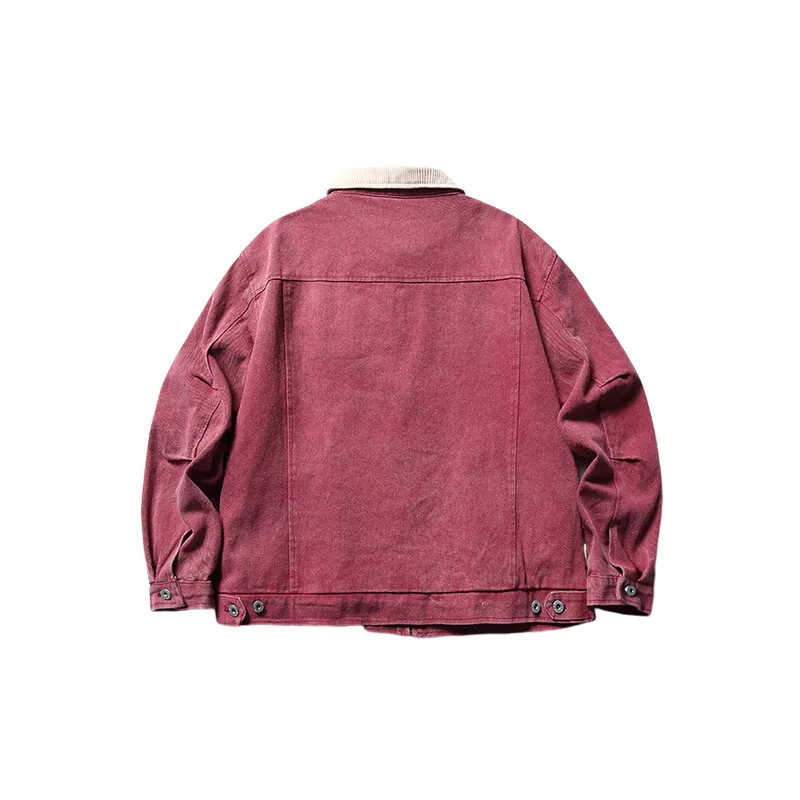 Letter Embroidered Retro Jacket-1