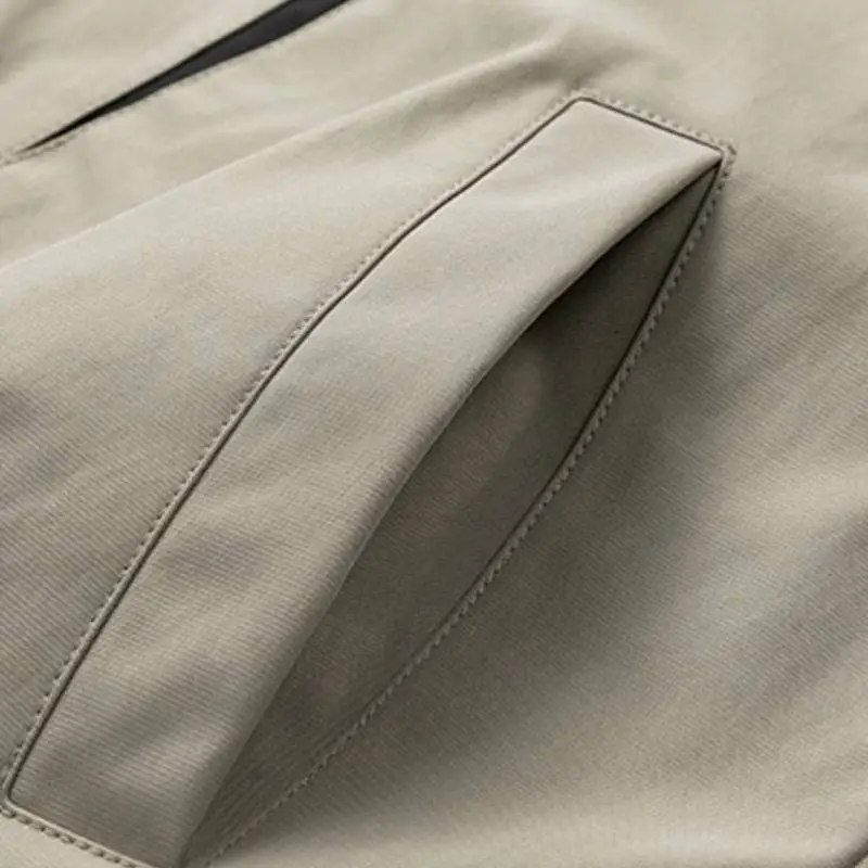 Simple Loose Polyester Jacket-3