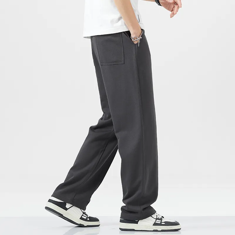 Fashion Loose Cotton Blended Fabric Sports Pants-7