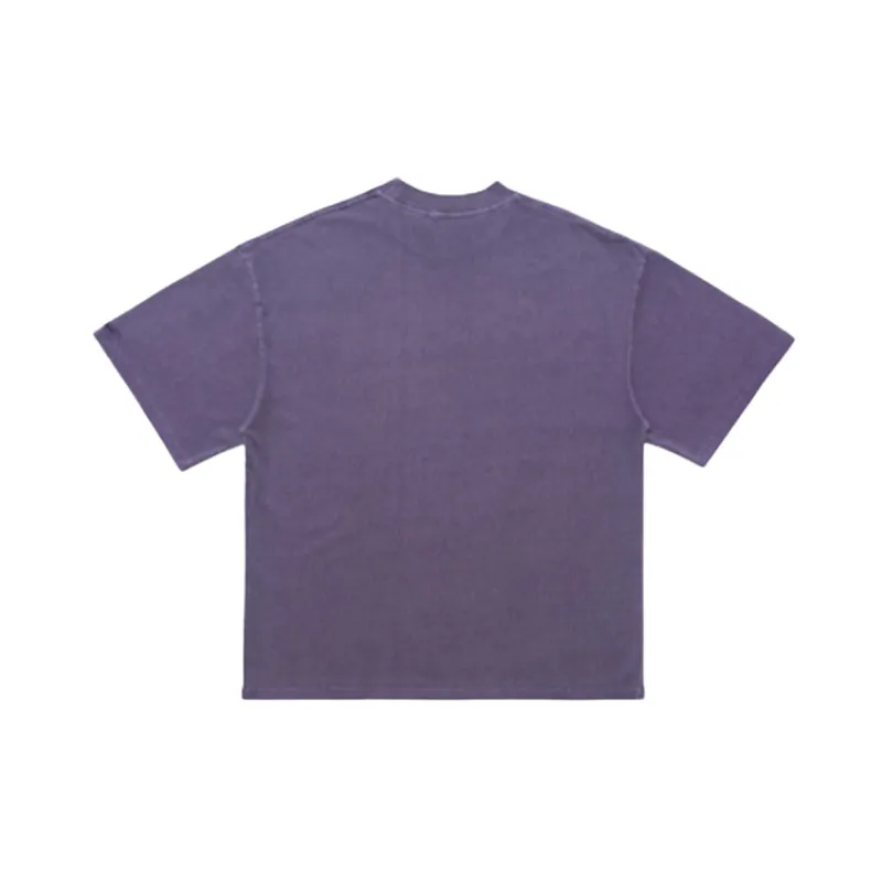 Spring And Summer National Tide Brand American Wash Old Direct Spray Figure Printing Shoulder Loosen Version Tide T Shirt-5