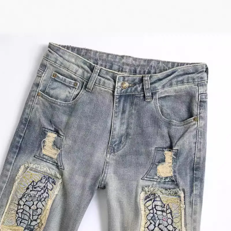 Embroidery Fashionable Jeans-2
