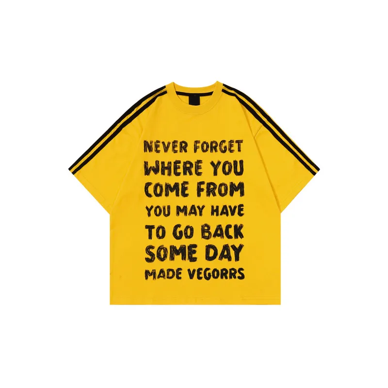 Loose Slogan Summer T Shirt-0