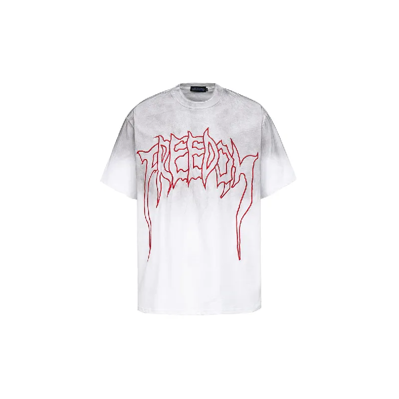 Fashionable Embroidered 100% Cotton T Shirt-2