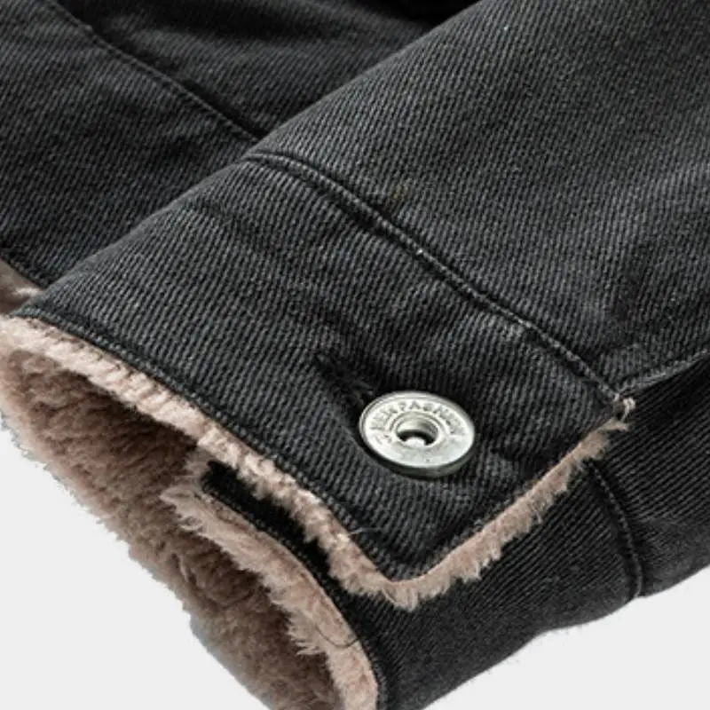 Casual Warm Denim Jacket-4