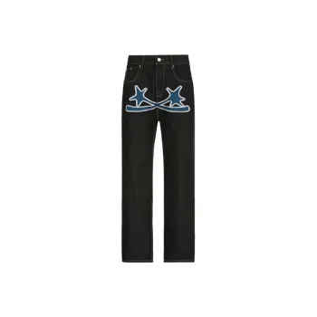 Loose Printed Casual Jeans