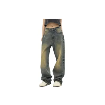 Retro Loose Straight Leg Jeans