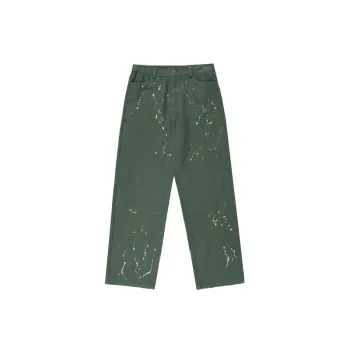 Trendy Spray Paint Ink Trousers