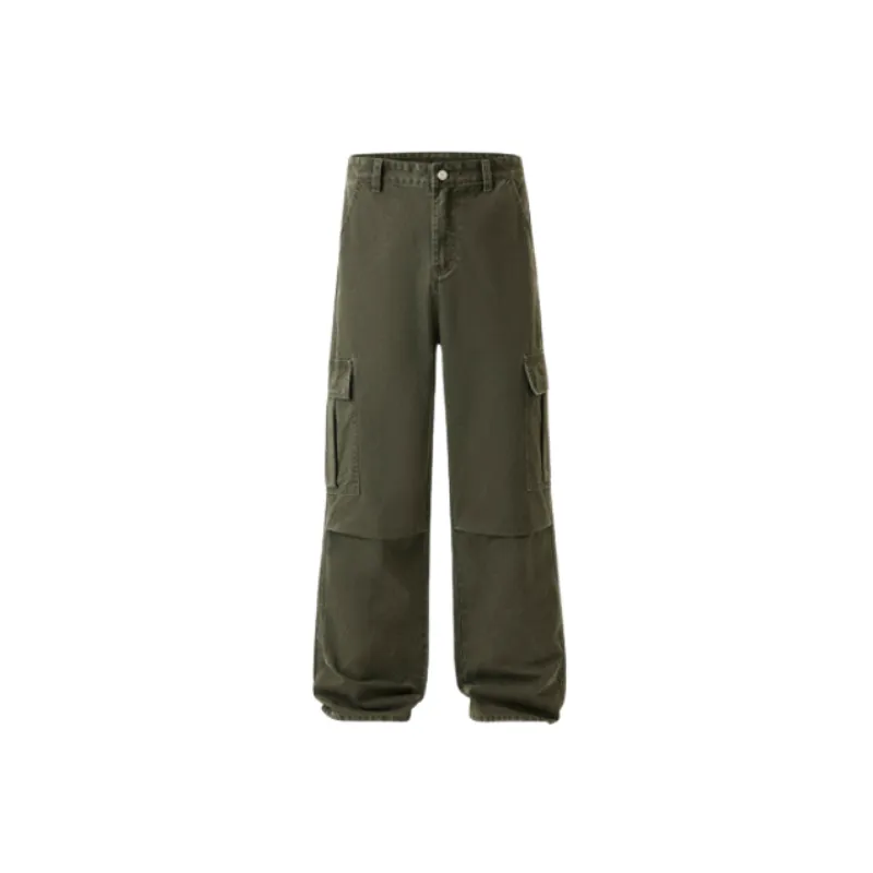 Casual Fashion Loose Cotton Cargo Pants-0