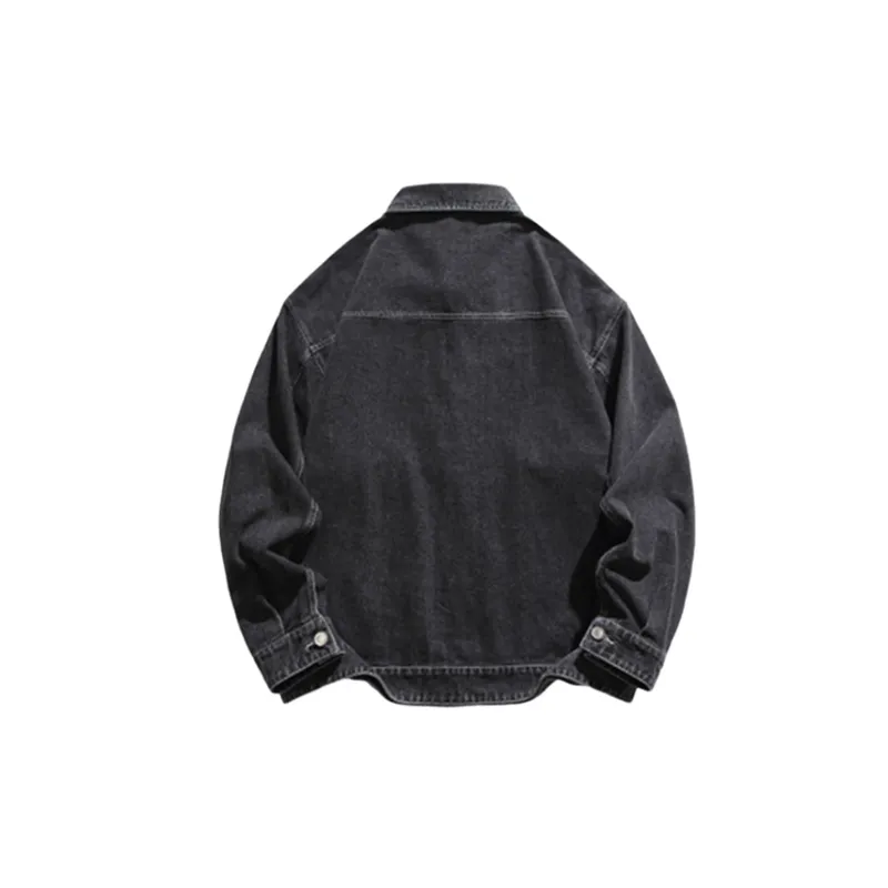 Street Vintage Washed Loose Denim Jacket-6