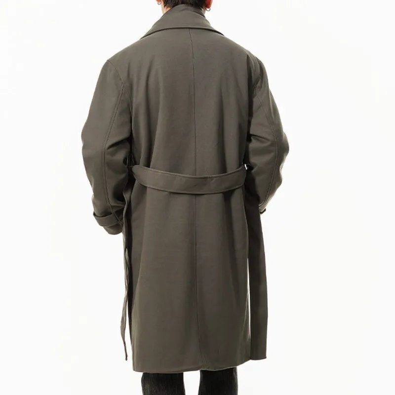 Fashionable Plain Zipper Coat-2