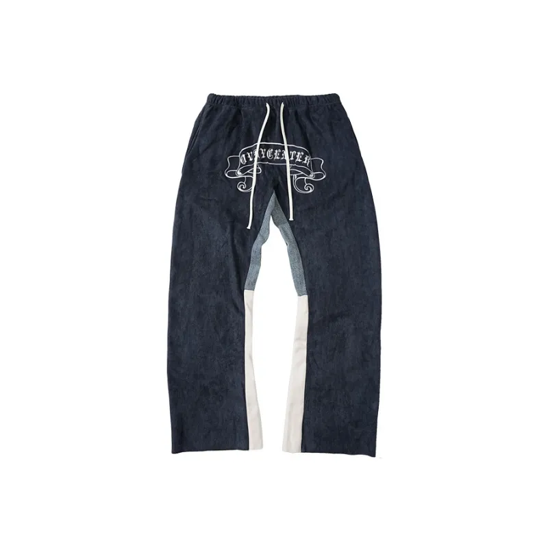 Denim Pants Deerskin Velvet Warm Casual Straight Jeans