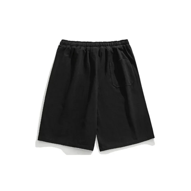 Retro Loose Cotton Baggy Casual Shorts-9