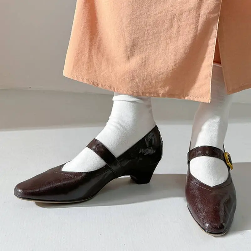 Simple Casual Mary Jane Shoes-4