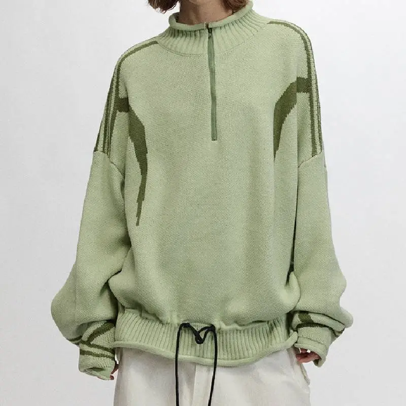 Plain Loose Sweater-2