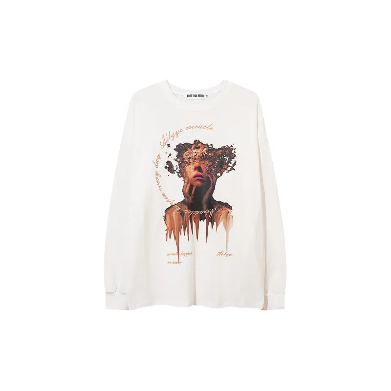 Fashionable Long Sleeve 100% Cotton T Shirt