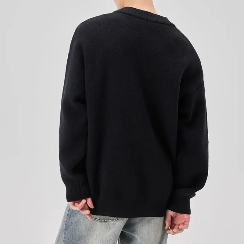Fashionable Plain Polyester Sweater-3