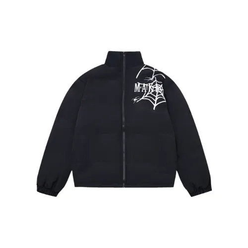 Hip hop Street Personality Spider Embroidery Cotton Coat