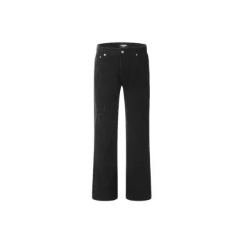 Sporty Loose Denim Casual Pants