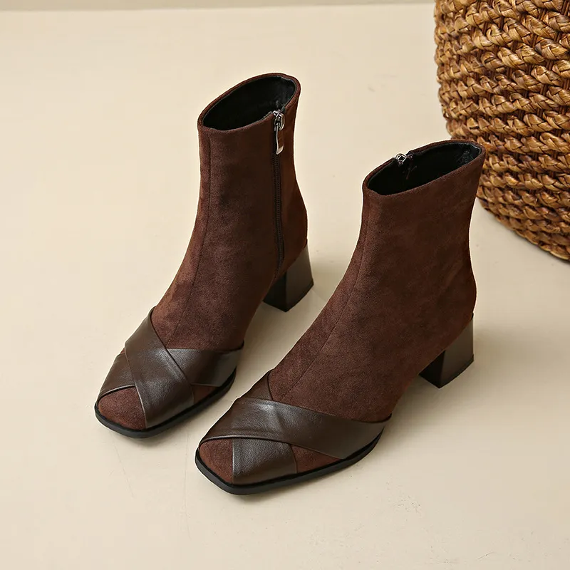 Fashionable Funky Ankle Boots-6