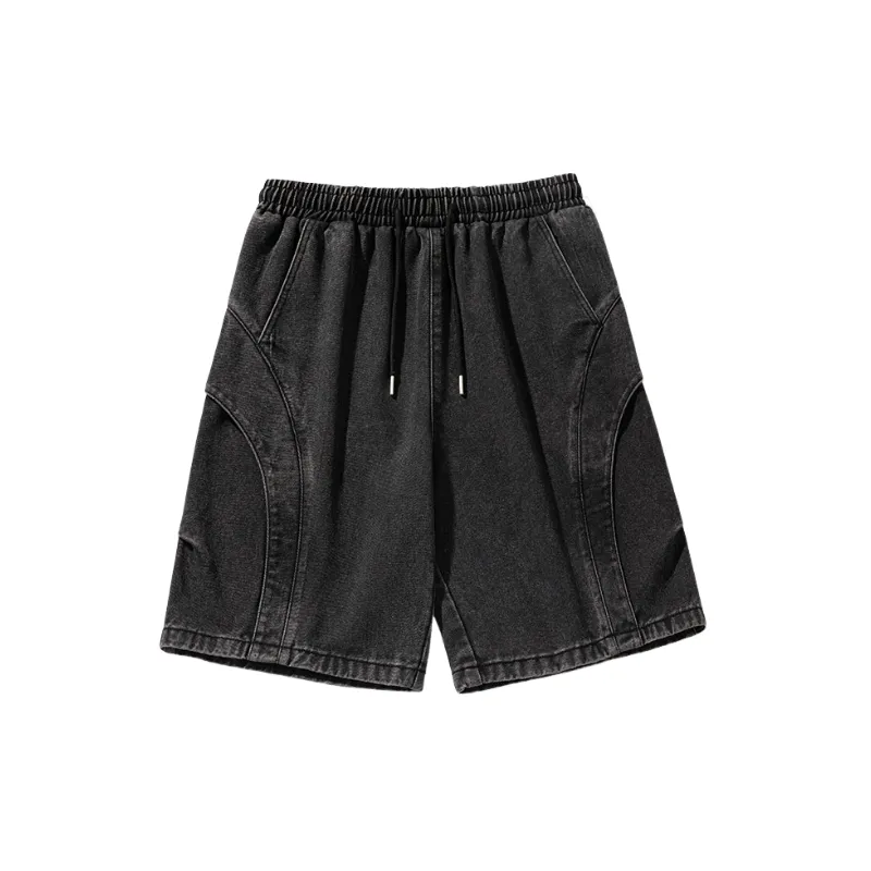Casual Retro Denim Shorts-6