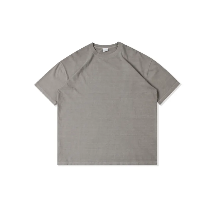 Retro Washed Combed Cotton T Shirt Unisex-3