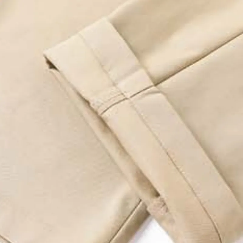 Sporty Straight Leg Polyester Cargo Pants-6