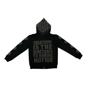 Street Trend Printing Zipper Sweatshirt