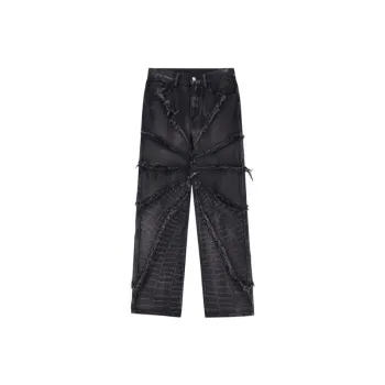 High Street Rap Stone Mill Heavy Dressed Washed Jeans