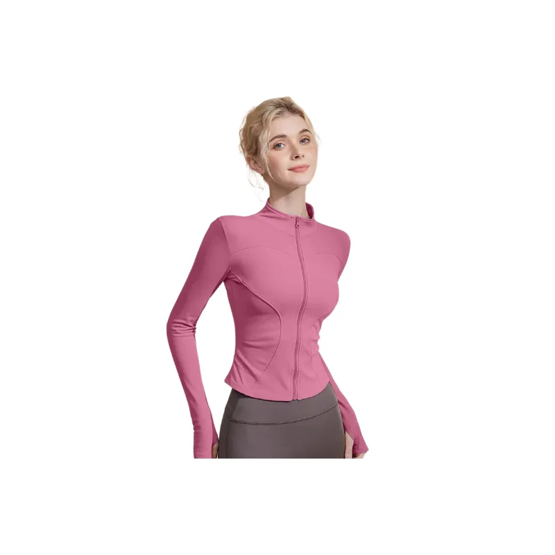 Sporty Plain Blended Synthetic Fabrics Fitness Clothing Women-1