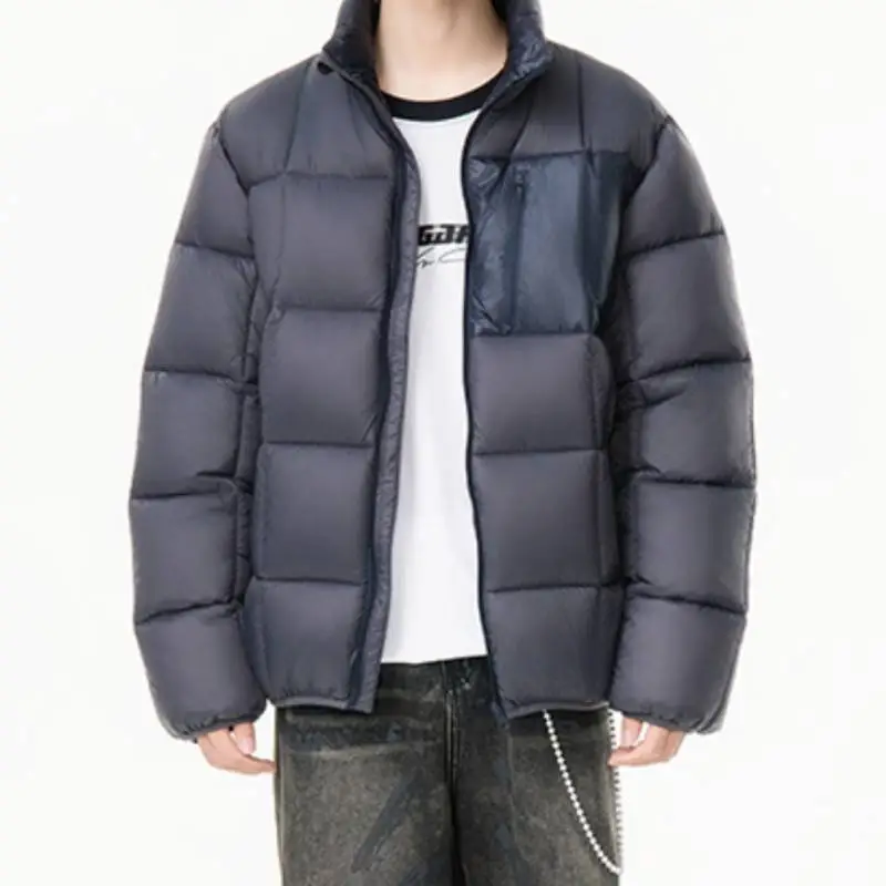 Casual Loose Blended Synthetic Fabrics Quilted Jacket-9