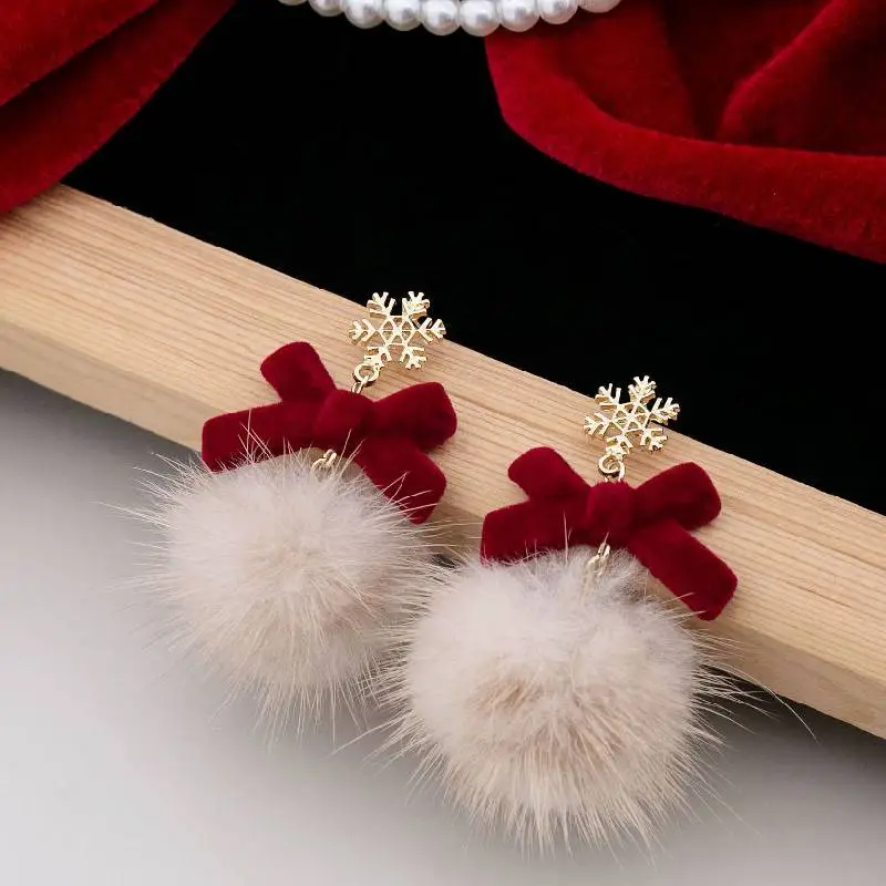 Fashionable Fringe Bow Earring-4