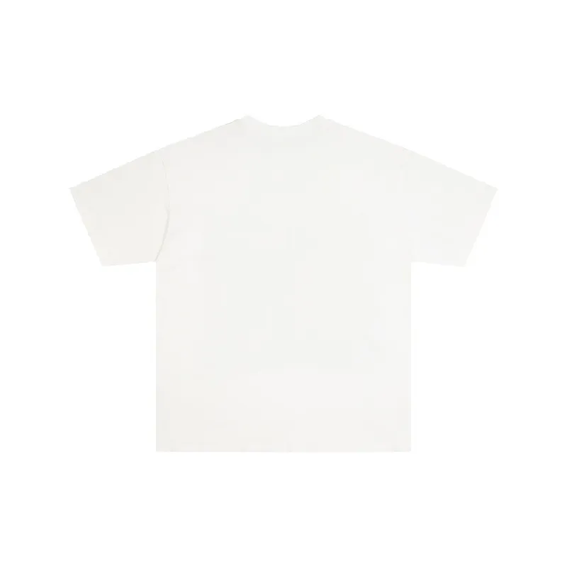 Retro Loose Versatile Phantom Print T Shirt-7