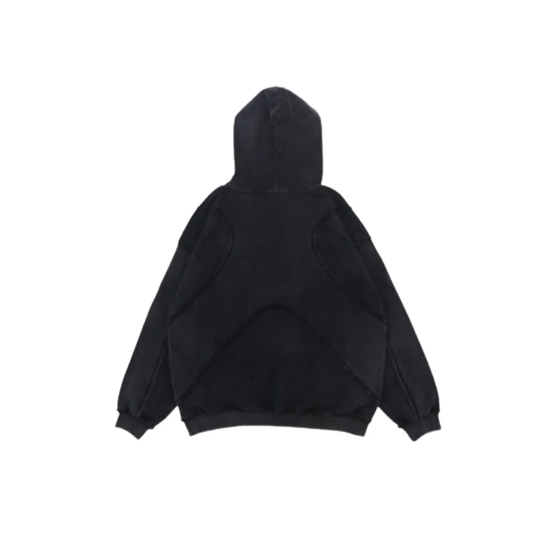 New Fashion Brand Personality Solid Color High Street Sweatshirt-1