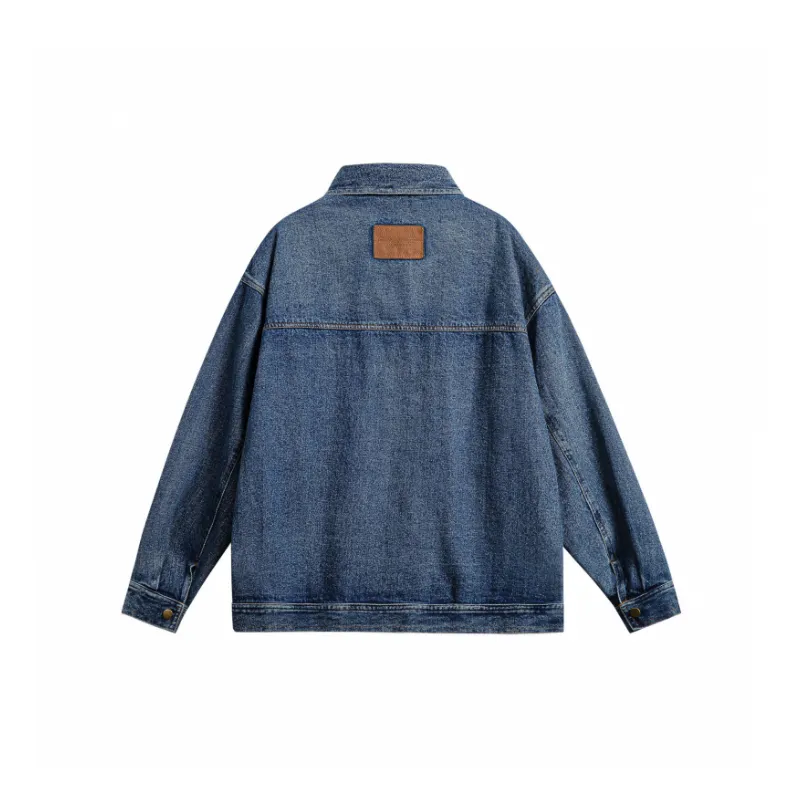 Denim Loose Fashion Retro Jacket-1