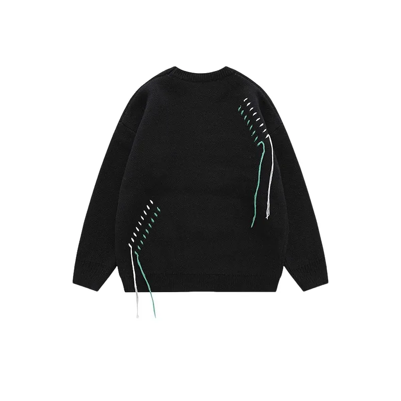 Tide Brand Star Tassel Pullover Street Casual Sweater-6