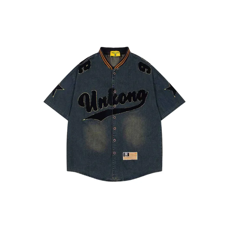 Basics Simple Denim Shirt-0