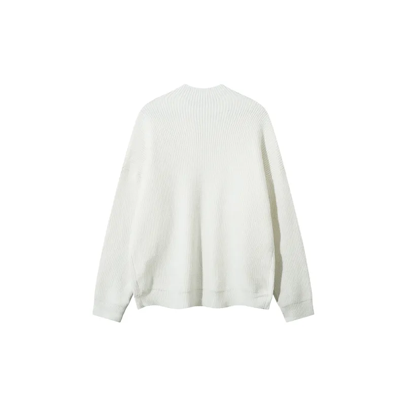 Basics Simple Polar Fleece Sweater-3