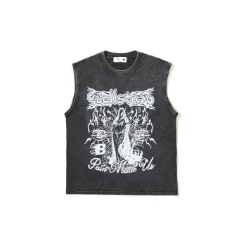 Retro Oversize Sleeveless Vest