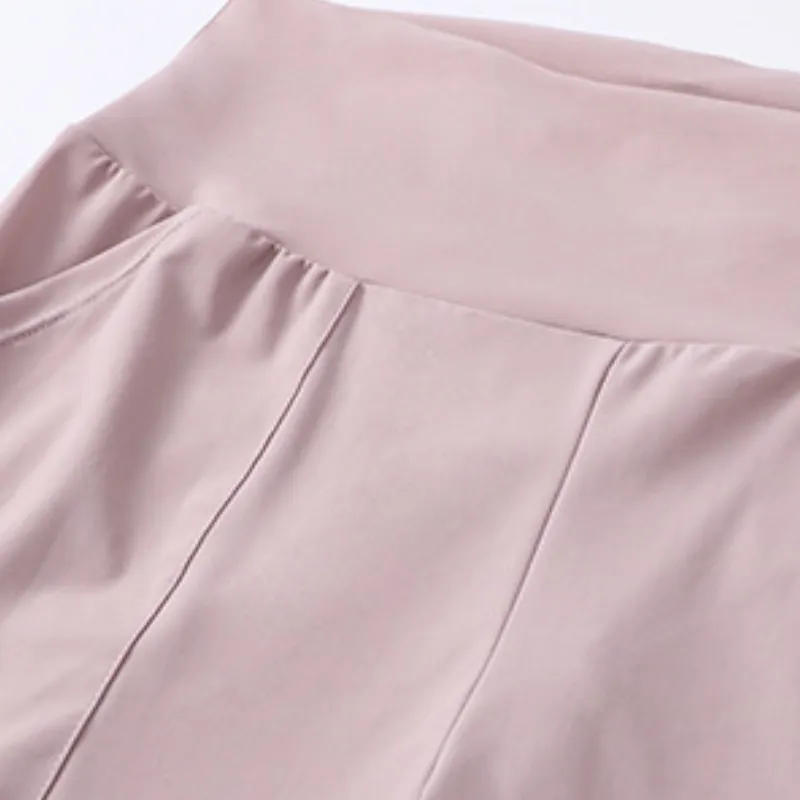 Sporty Loose Nylon Casual Pants Women-5