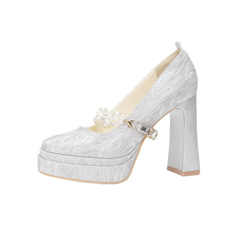 Basics Rhinestone High Heels-0