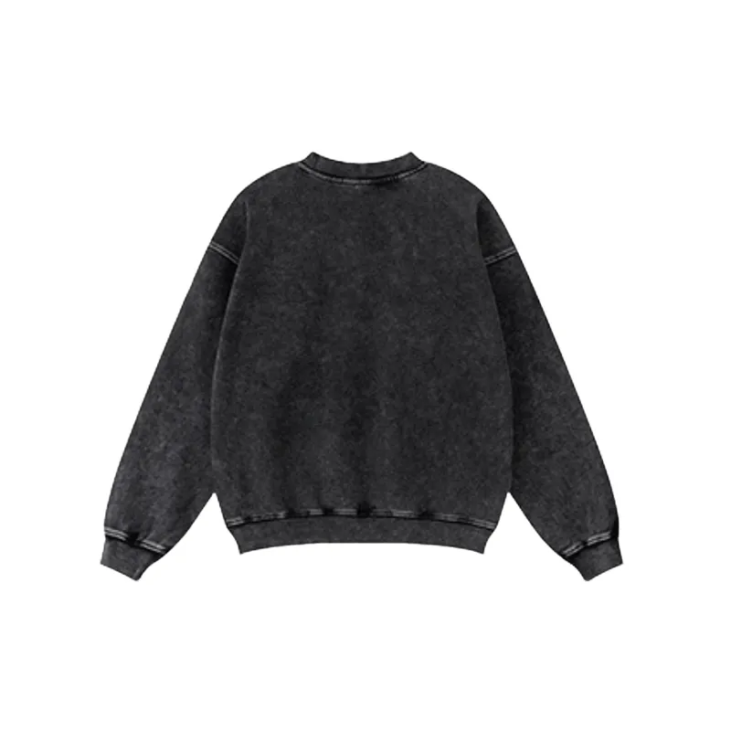 Retro Washed Cotton Sweatshirt-2