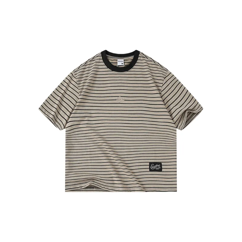 Casual Loose Blended Synthetic Fabrics T Shirt-0
