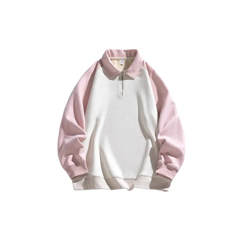 Casual Zipper Polyester Sweatshirt-4