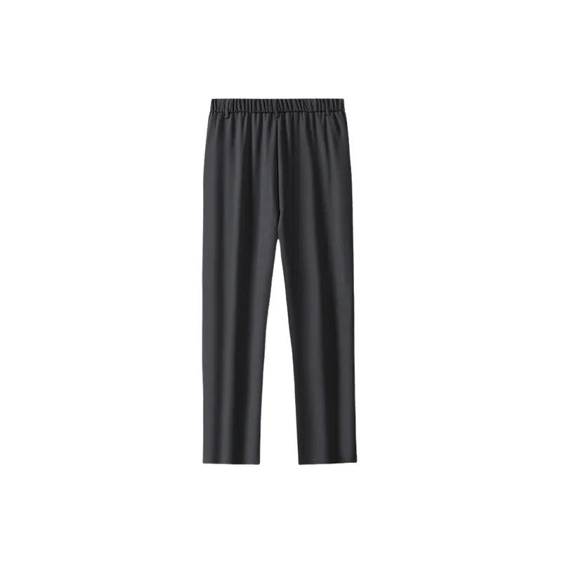 Basics Loose Polyester Casual Pants-10