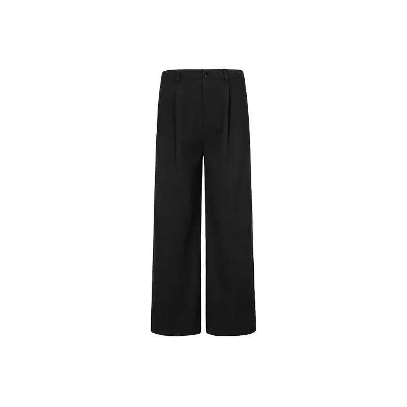 Casual Loose Blended Synthetic Fabrics Suit Trousers-0
