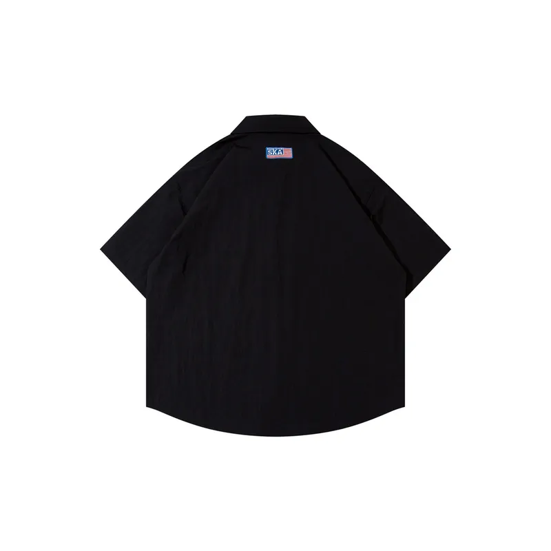 Trendy Hip Hop Embroidered Shirt-1