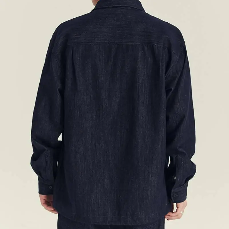 Casual Loose Denim Shirt-3